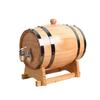3L Oak Barrel for Red Wine - Wooden Horizontal Gift Cask