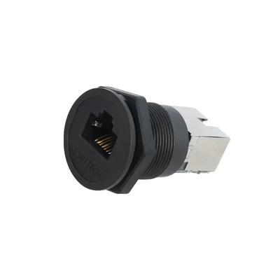 Industrial 8P8C Network Ethernet LAN Cable CAT5 CAT6 Socket Panel Mounting RJ45 Connector 8Pin Signal Adapter IP65 Waterproof