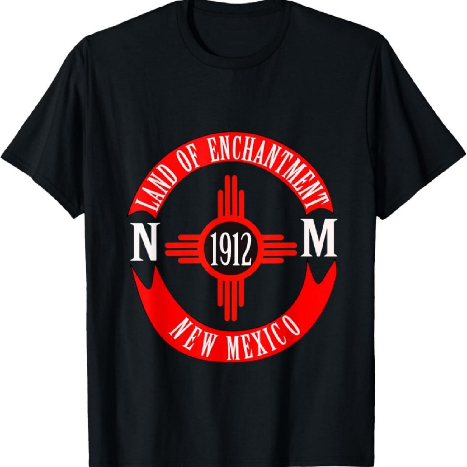 

New Mexico The Land of Enchantment 1912 Zia Symbol T-Shirt XXXXXL чёрный