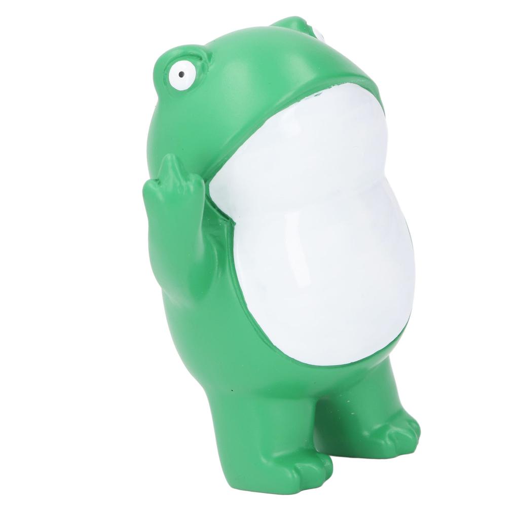 Frog Figurines Realistic Funny Cute Resin Rebellious Frog Statues for Desk Garden Decoration Gifts
