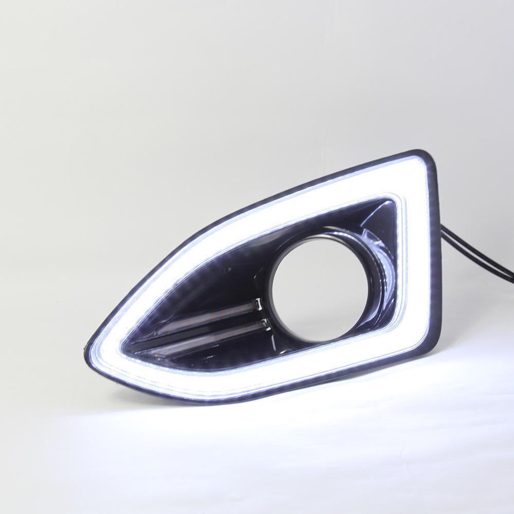 LED Daytime Running Fog Lights for 15-18 Ford Edge - Original Style Trim