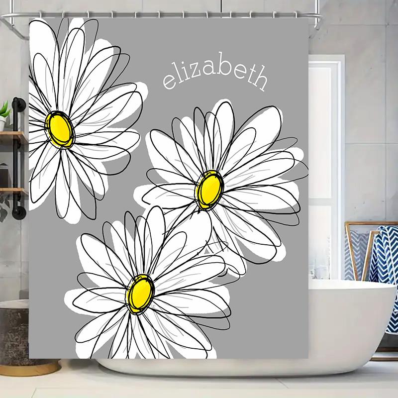 

GAECustom Daisy Delight: Personalized Shower Curtain with Charming Flower Design for Fresh, Nature-Inspired Décor 90x180cm