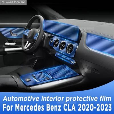 Für Mercedes Benz CLA - Getriebe-Panel-Navigation Auto-Innenraum-Displayschutzfolie TPU Anti-Kratz