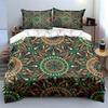 Mandala Pattern 3-Piece Bedding Set Bedding Set (1 Duvet Cover, 2 Pillowcases, Duvet Not Included)
