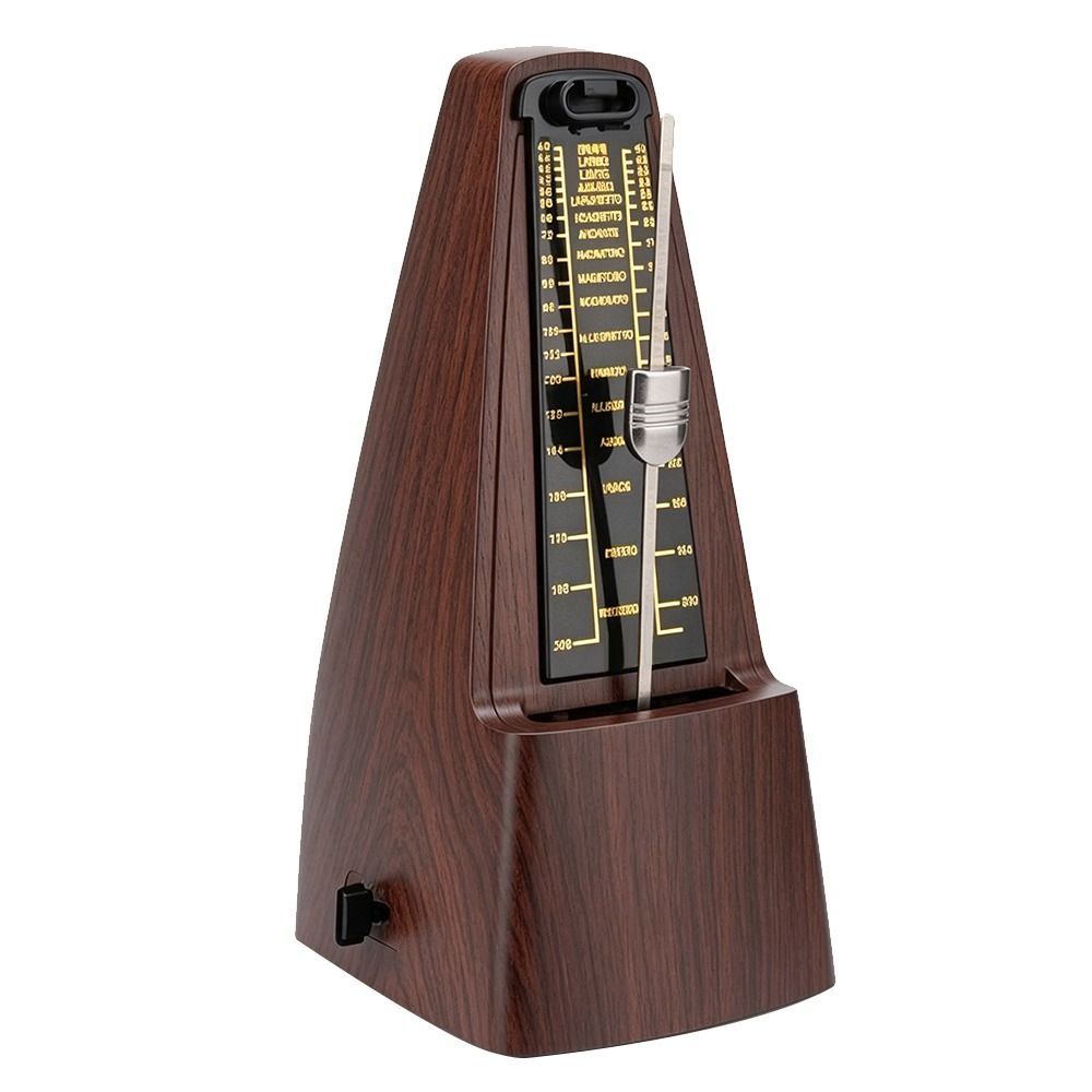 Loud Sound Wood Grain Metronome 40-208 BPM High Precision Metronome For Guitar Practice