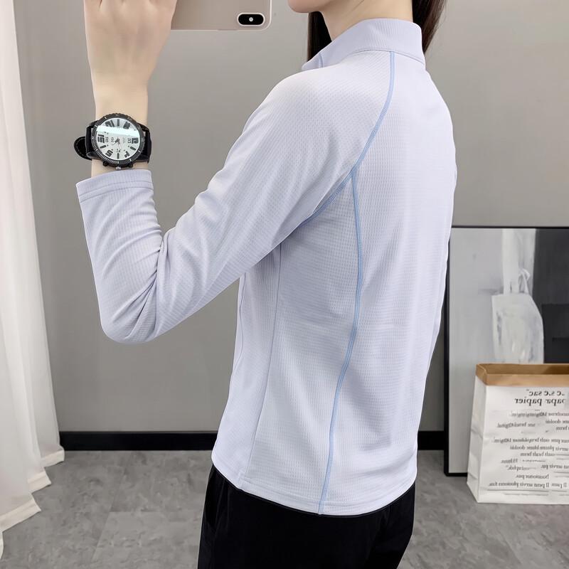 JOHLIN DREAM Women's Breathable Quick Dry Stand Collar Long Sleeve T-Shirt