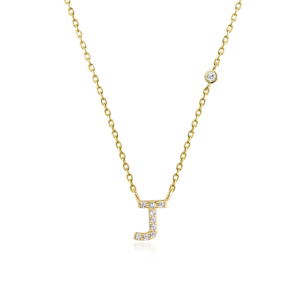 ANDYWEN 925 Silver Gold Small 26 Letters A- Z Zircon CZ Pendant Monogram Necklace Me Initial Alphabet M A Jewelry