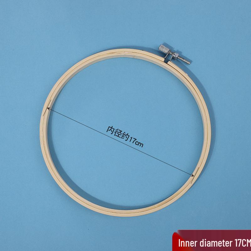 Handmade DIY Cross-Stitch Round Moso Bamboo Embroidery Hoop Frame Holder