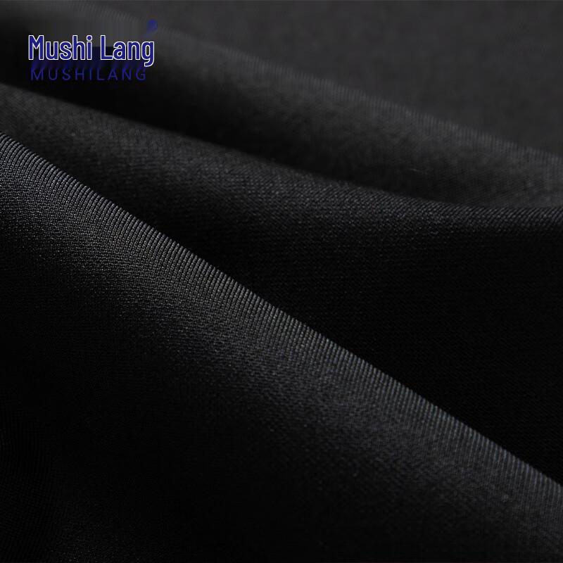 MUSHILANG Herren Pflegeleichte Verdickte Straight-Leg Freizeithose