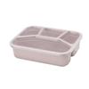 Bento Box Lunch Box Adult LunchBox Containers For Toddler Kids Adults 4 Compartments Fork Leak-Proof Microwave Dishwasher