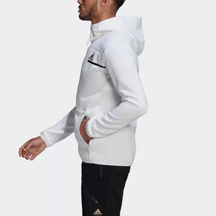 Adidas X 007 Co-Branded Solid Color Sports Long Sleeve Jacket Men Jacket White GN6812