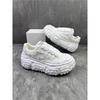 Summer New Comfortable and Breathable Sports Shoes Thick-soled Ripped Cloth Casual Dad Shoes Gl