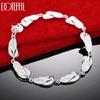 Bracelet Géométrique en Argent Sterling 925 Cadeau Mariage Bijoux de Mode