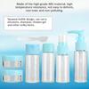 7pcsCelsiusSet Portable Reusable Empty Makeup Spray Bottle Lotion Cream Container Kit (Pink)