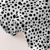 Piece 1 Of White Background Black Round Pattern Matte Bedsheet, Bedroom Printed Bedspread, Bedding Excluding Pillowcases