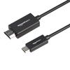 Amazon Basics To HDMI Cable Premium Thunderbolt 3 Black USB-C Adapter, Aluminum, Compatible, 4K@60Hz, 0.9m,