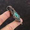 Chrysocolla Gemstone Pendant Copper Wire Wrapped Pendant Elegant Pendant Copper Jewelry Handmade Pendant Wire Wrap Jewelry Gift For Mother