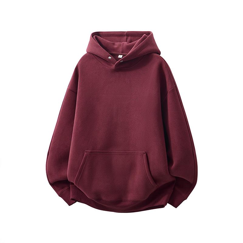 High-End American Men's Heavyweight Pullover Hoodie - Casual Autumn Trendy Jacket