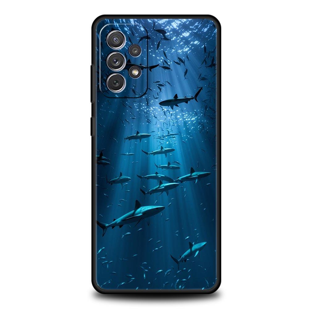 Shark Phone Case for Samsung A57 A37 A51 A71 A21S A17 A11 A15 A25 A41 A23 A33 A53 A73 A07 A05S A13 A35 A55 5G Cover