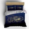 Zodiac Cancer Bedding Set Bedding Duvet Cover Set Duvet Cover Pillowcases  (1 * Duvet Cover 2 * Pillowcases, Without Duvet Insert)