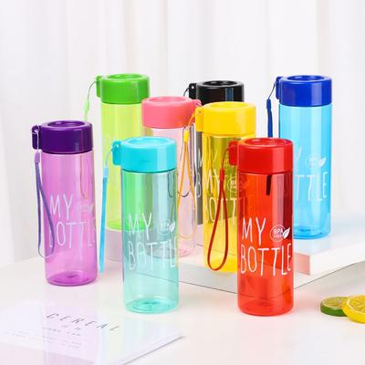 500ML Men Women Large Capacity Plastic Transparent Drinking Cup Coffee Juice Cup Sports Water Bottle