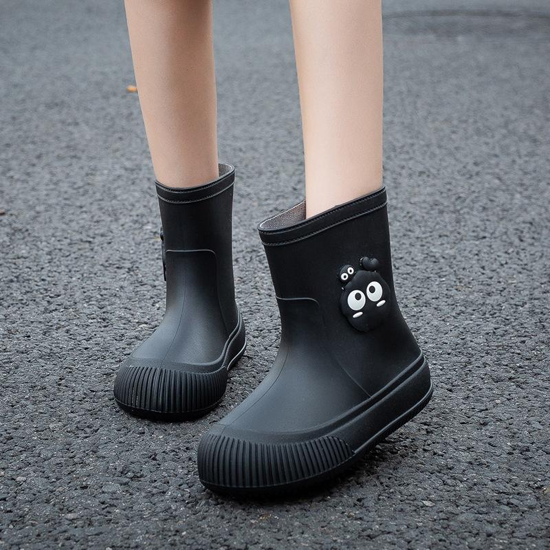 

Японские брикеты дождевая обувь женская модная одежда низкие резиновые сапоги рабочие мягкая подошва резиновая обувь милые взрослые водные туфли нескользящие 40 yards чёрный