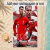 Beach TowelCristiano Ronaldo Custom Name Text Personalized Soft Towel for Beach Pool Indoor Home Decor Gift