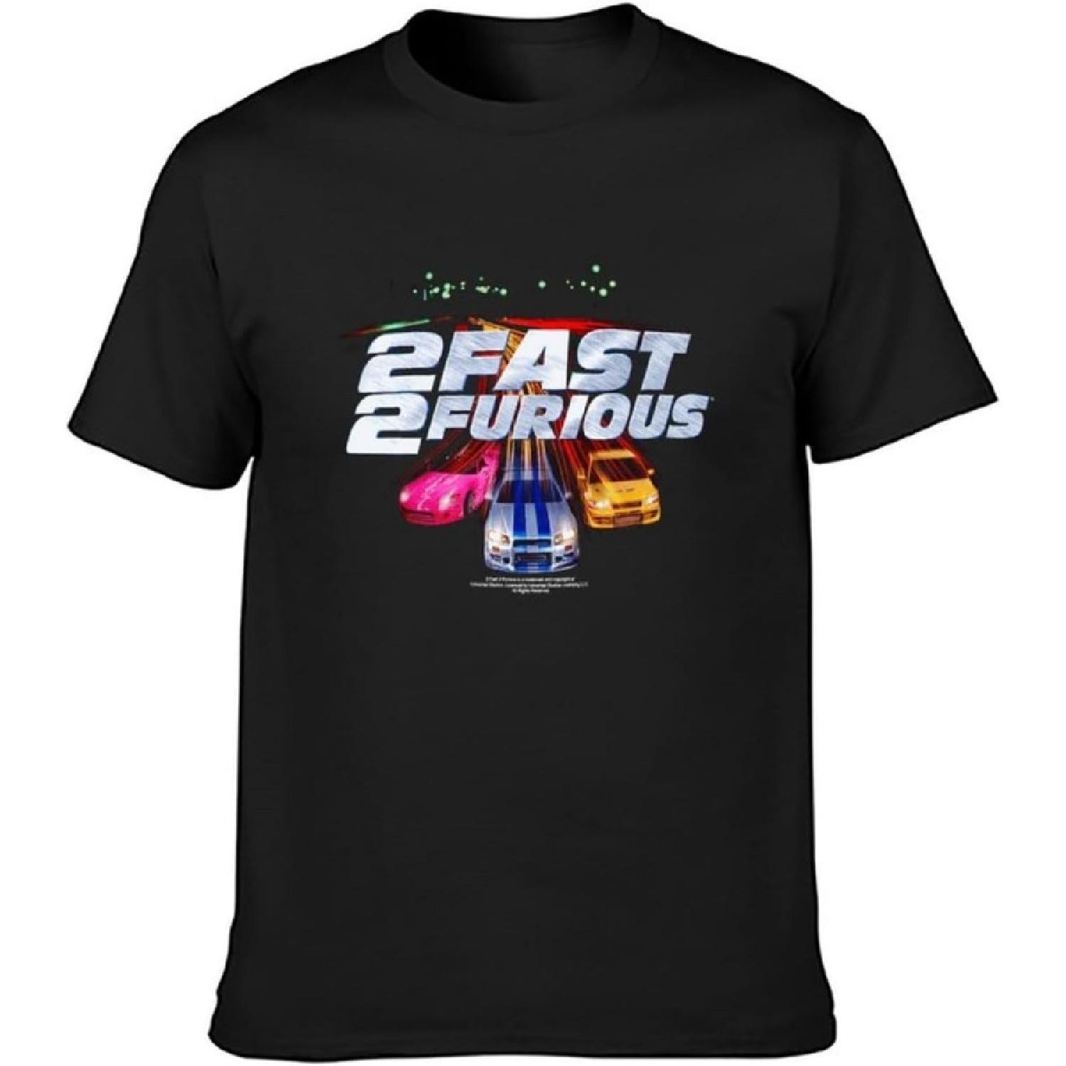 2 Fast 2 Furious Mens T-Shirt Black Unisex Tee S