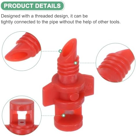 300 pcs  Misting Nozzles  90° 180° 360° Irrigation Nozzles for Garden, Plant, and Lawn Watering Systems   Barbed Refraction Atomizing Drippers