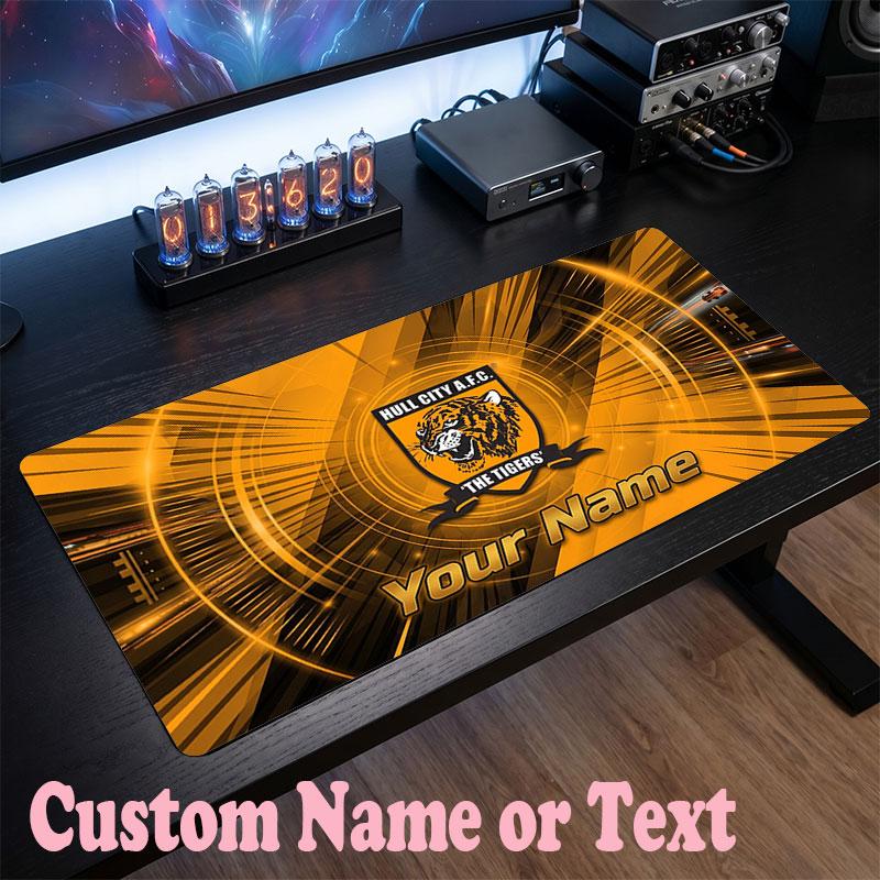 Hull FC Customized Name Text Mouse Pad, Large Desk Mouse Mat Personalized Home Office Present
