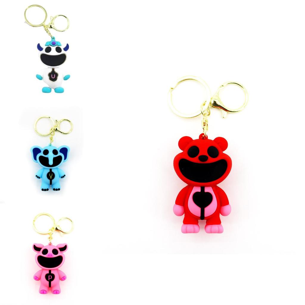 Smilingcritters Bobi Spielzeit 3 Niedlicher Tier Schlüsselanhänger Großmaul Monster Anhänger Lila