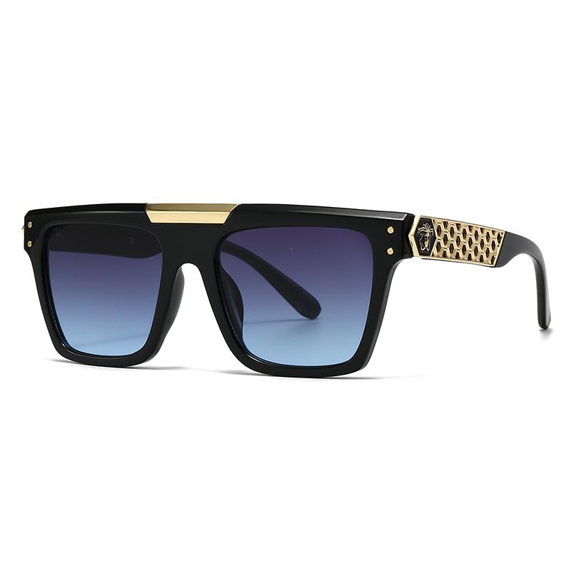 Export New Modern Retro Large Frame Men'S Sunglasses Ins Style Street Photography Big Brand Ink Lh216