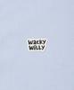 WACKY WILLY Wappen Oxford Short Sleeve Shirt Blue