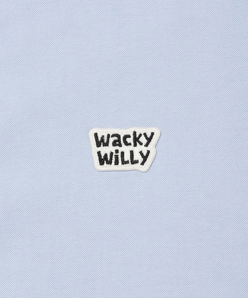 WACKY WILLY Wappen Oxford Short Sleeve Shirt Blue