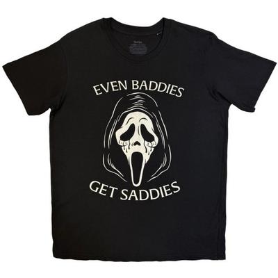 Ghost Face Unisex Adult Even Baddies Get Saddies T-Shirt