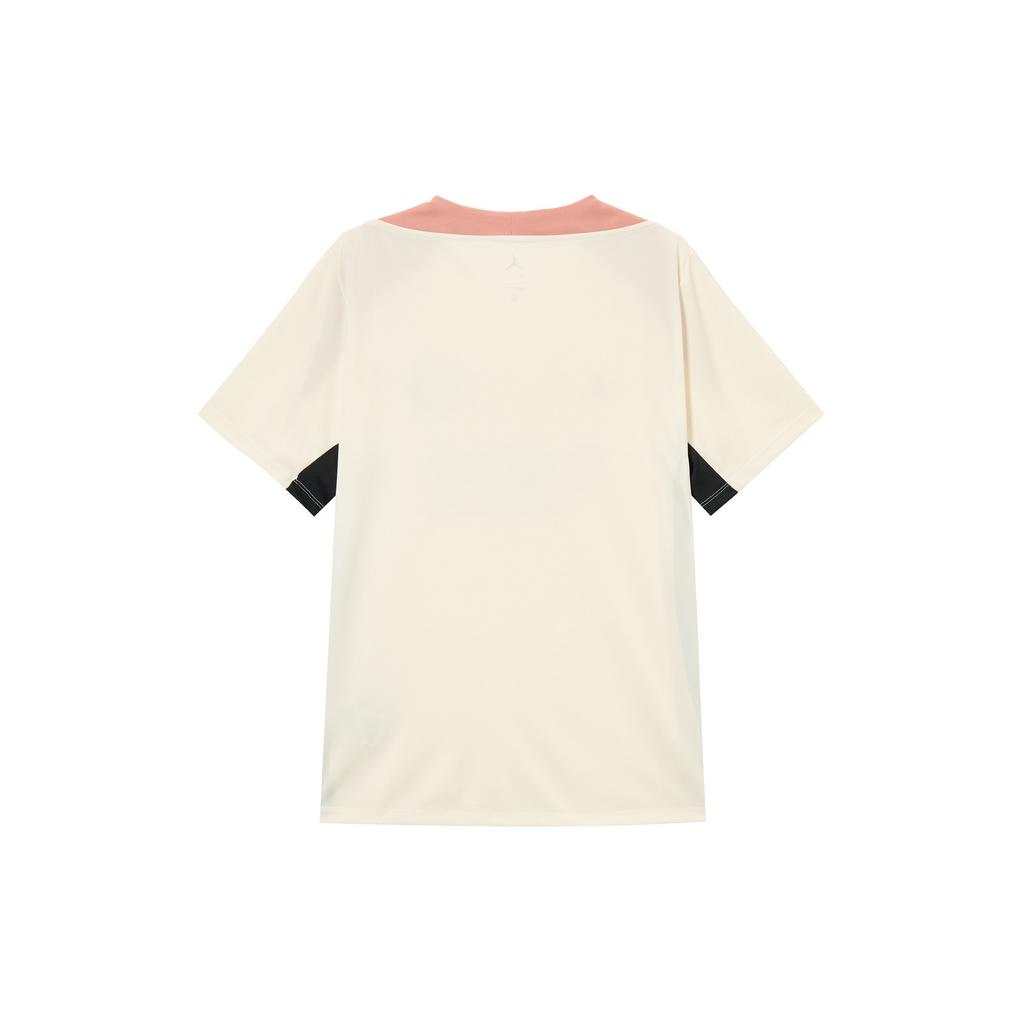 Jordan PSG Dri-FIT Comfortable Cool Knitted Short Sleeve Football Shirt Men Tops Light-Ivory Rust-Pink Black FQ2612-111