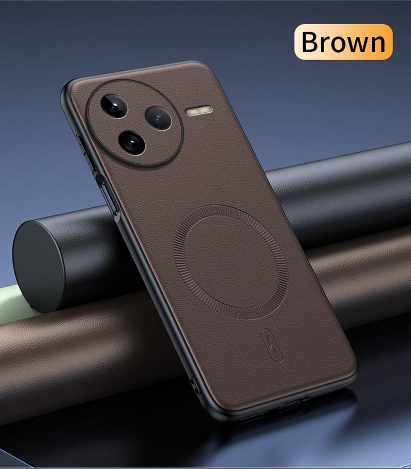 For Redmi K80 Case Magnetic Leather Shield Cover For Redmi K80 High Quality Anti-Fingerprint Non-Slip PC+TPU