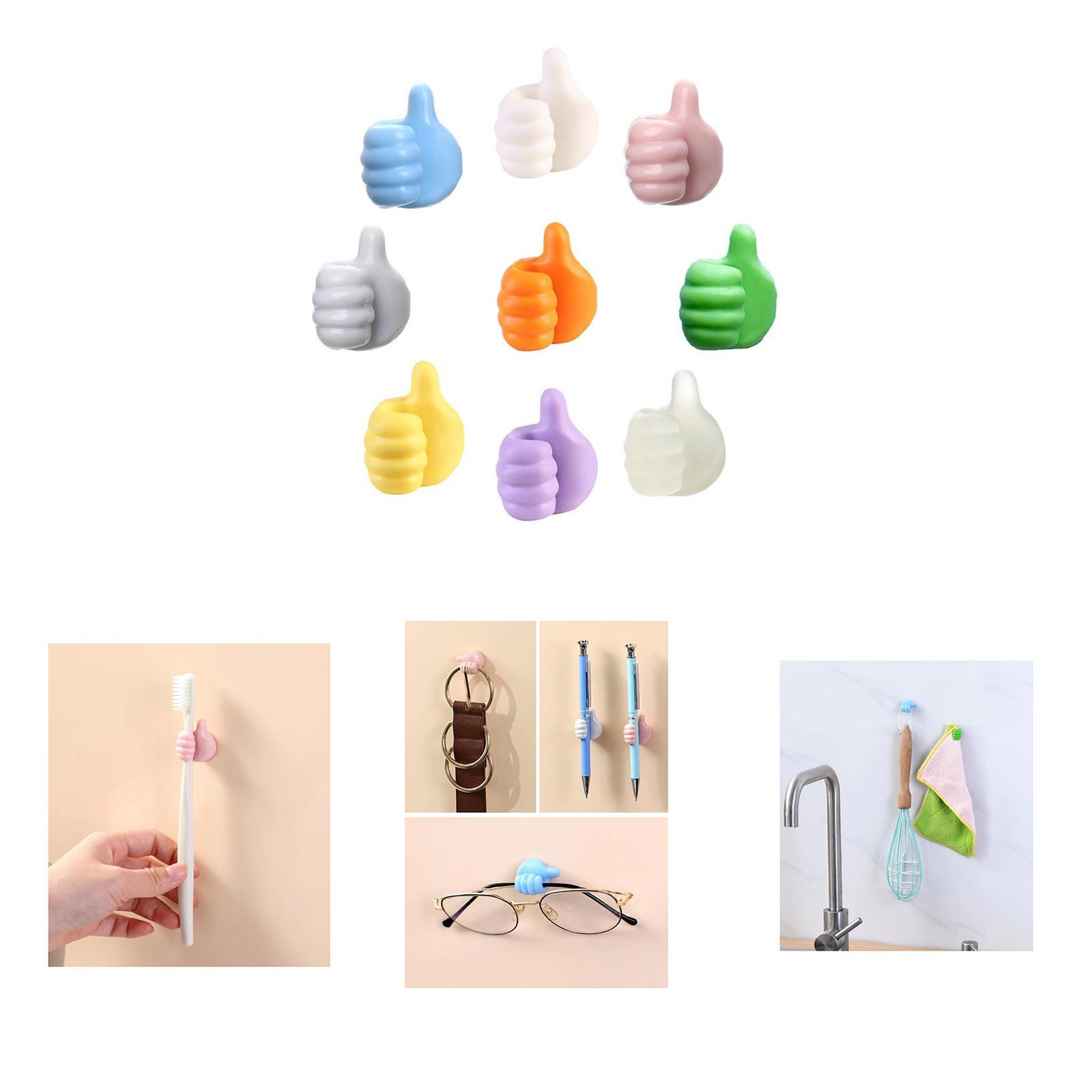 

Крючок для большого пальца Креативный милый концентратор для хранения кабеля данных Фиксированный органайзер для кабеля Ванная комната Кухня Крючок для большого пальца Клей One Size