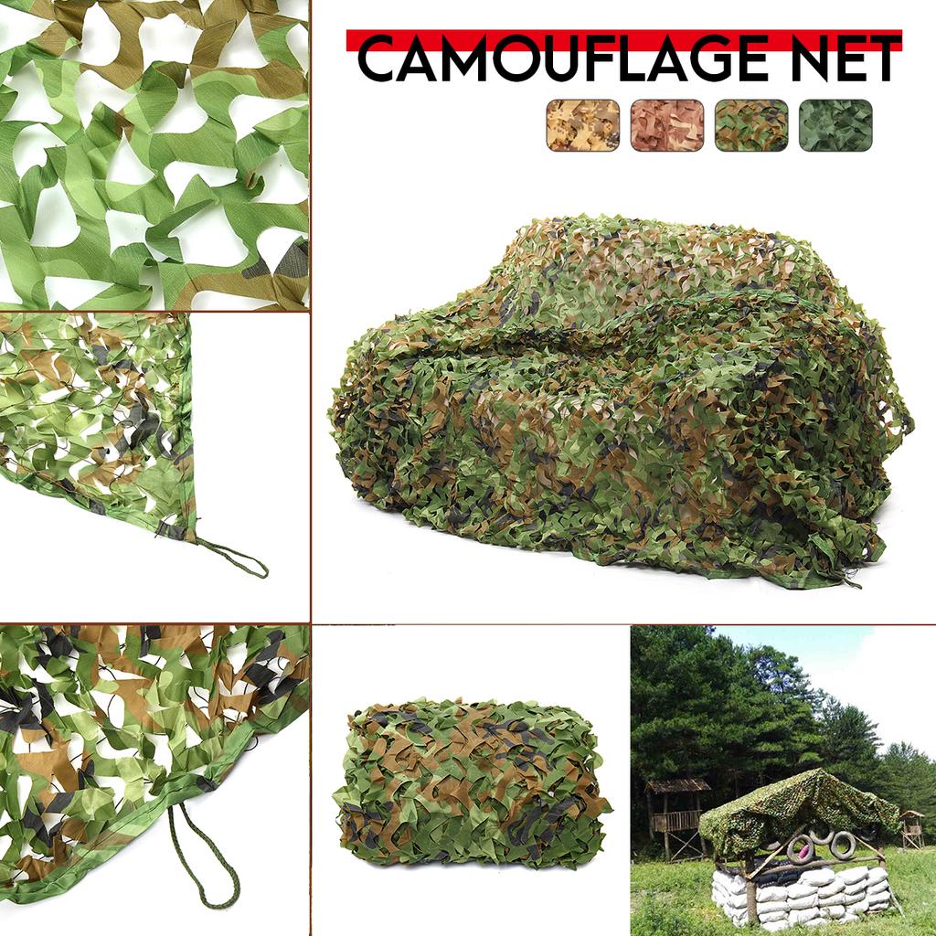Camouflage Netting Sunshade Sail Camo Awning Army Net Canopy Mesh Hunting Hides
