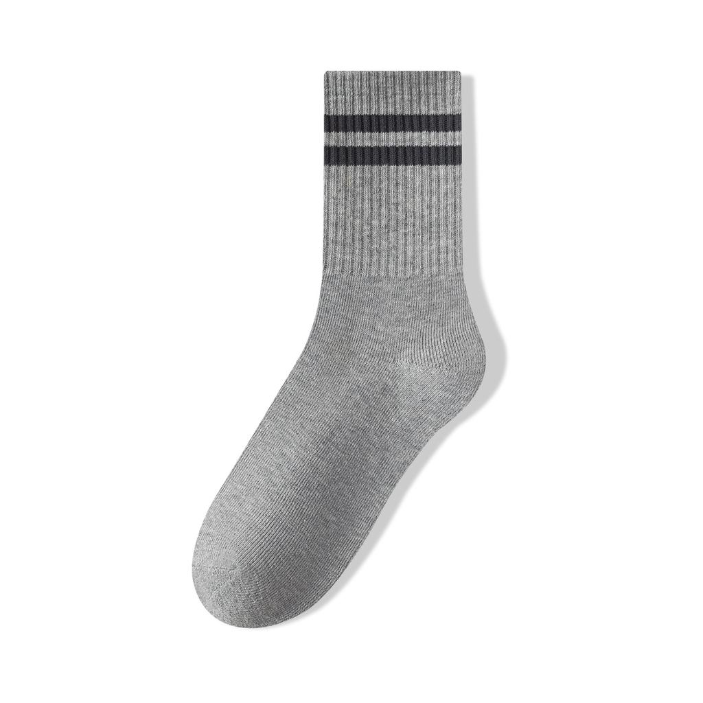 Socks - Men's Anti-Sweat and Deodorant Cotton Socks - Fashionable and Versatile Color Schemes - Double-Hook Mid-Calf Men's Socks