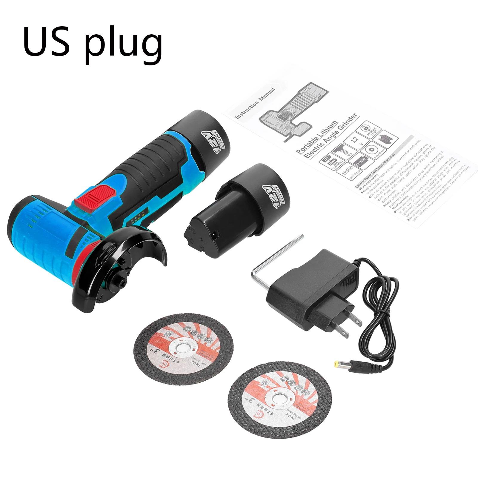 

Беспроводная электрическая угловая шлифовальная машина 9500 об/мин ручная полировальная шлифовальная машина алмазные режущие электроинструменты аккумулятор 12 В