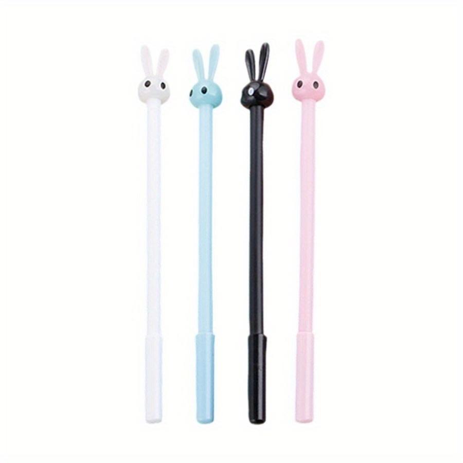 24pcs Cartoon Rabbit Shape Neutral Pen Cute Learning Stationery Office Water-Based Signature Pen Fun Birthday Gifts,Graduation Season Back To School