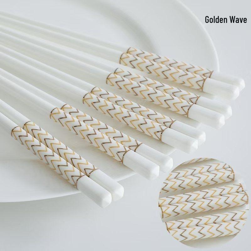 Premium Mold-Proof, Anti-Slip, High-Temp Resistant Bone China Ceramic Chopsticks