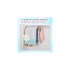 Astro Hanger Rack Cover, White x Light Green, Dehumidifying Garment Cover, Dustproof, Breathable