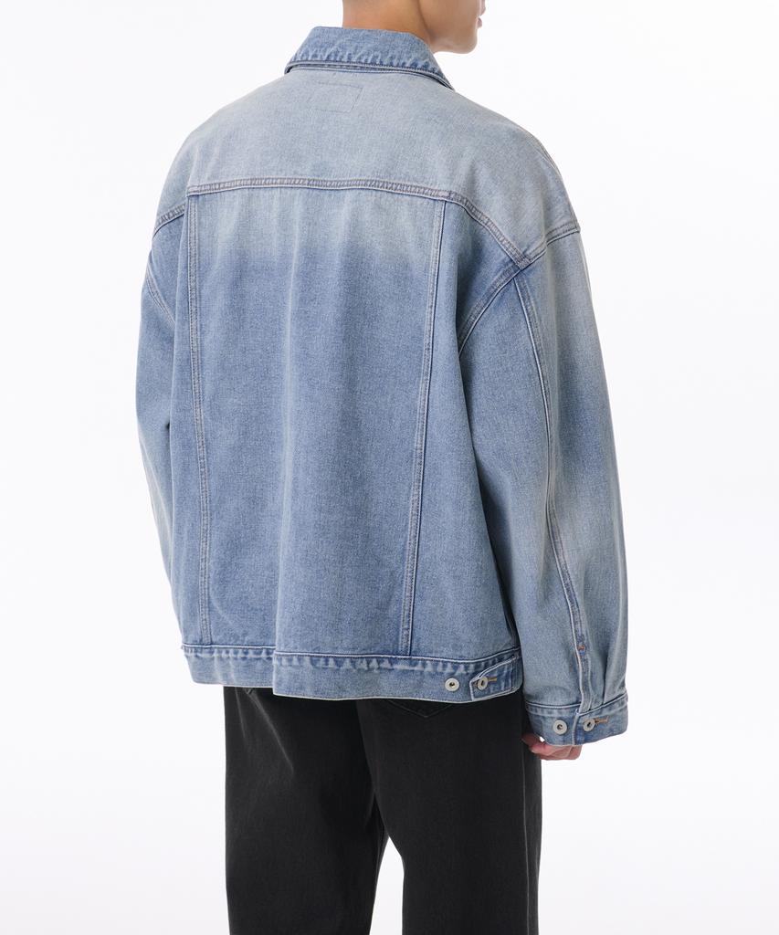Musinsa Standard Extra Oversized Denim Trucker Jacket [Light Indigo]