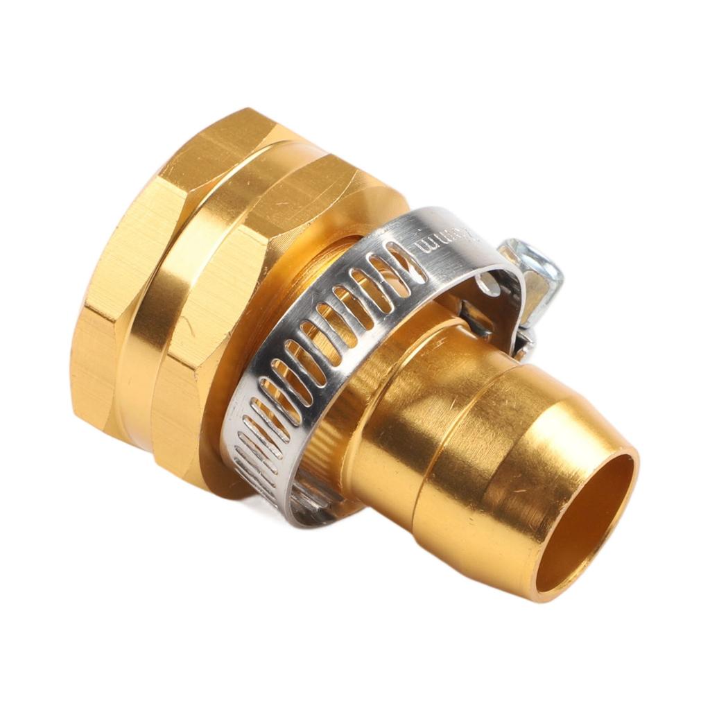 3/4 Zoll Gartenschlauch Reparaturset Schlauchverbinder mit Edelstahlklemme Verbinderadapter für Gartenbewässerung