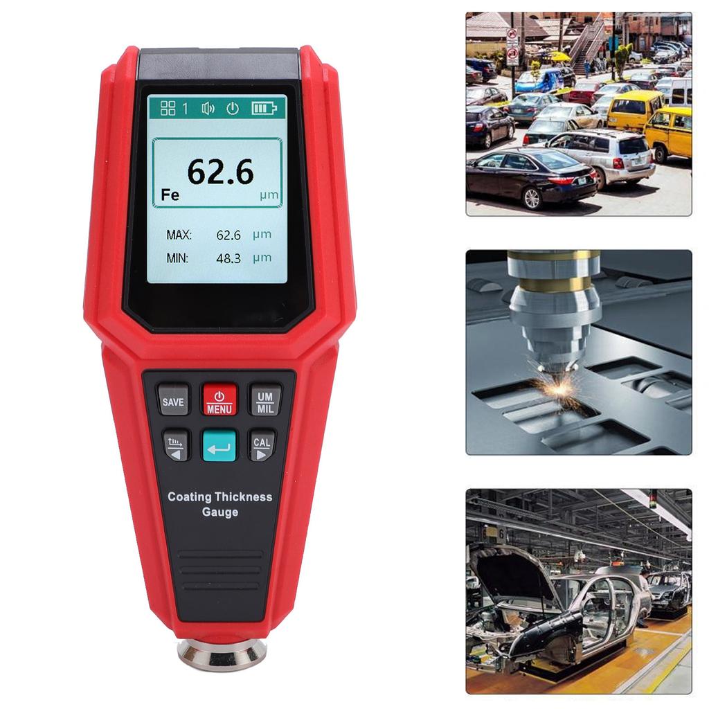 Coating Thickness Gauge Digital Car Paint Tester High Accuracy Automatic Meter HT616