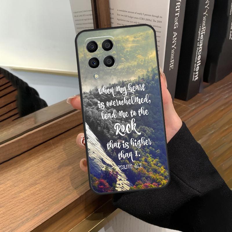 Christliche Psalmen Hülle Für Samsung Galaxy M56 M06 M16 M36 M52 M32 M12 M54 M34 M14 M35 M55 M15 M11 M31 M13 M53