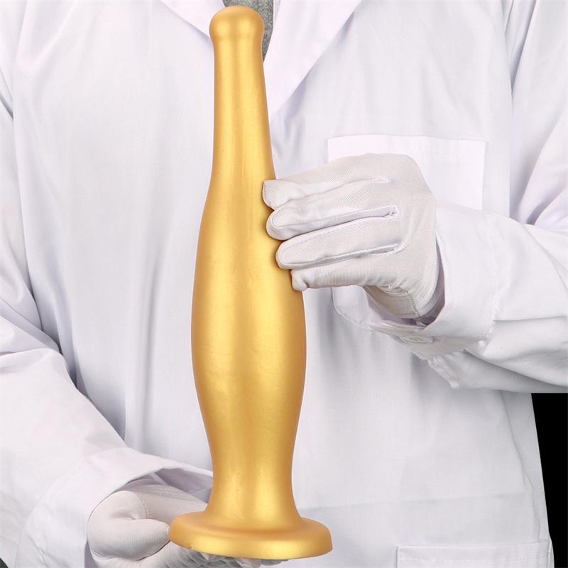Gin Bottle Oversized Soft Posterior Anal Plugs Silicone Anal Dilator Female Toys Masturbator Anal Products
