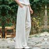 Vintage Yoga Kleidung Baumwolle Leinen Damen High Waist Hose Baggy Loose Large Oversized Size Damen Cargohose Weites Bein